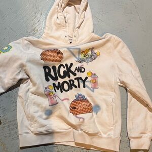 Rick and Morty Kids Hoodie - Cream